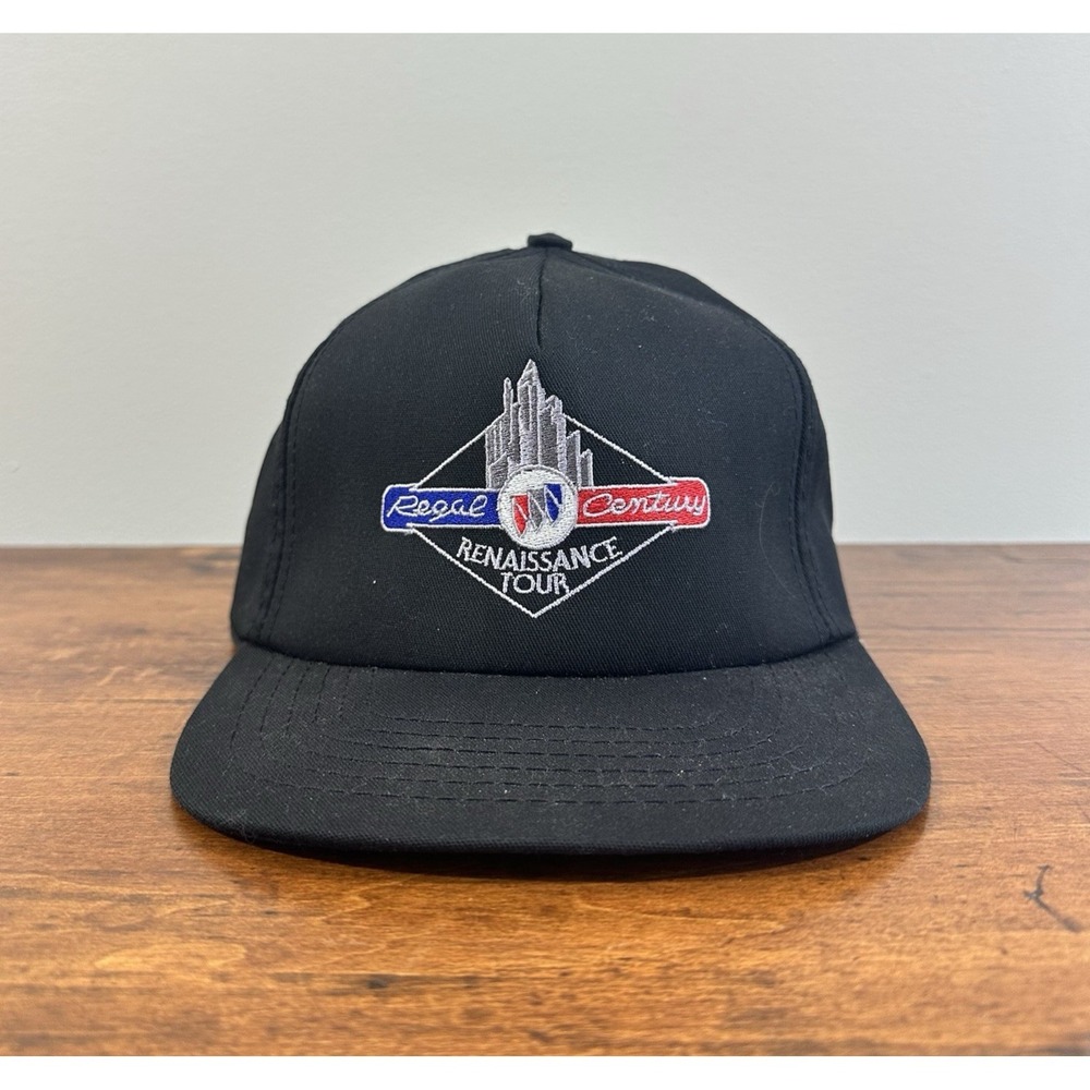 VINTAGE Buick Hat Strapback 90's Cap Regal Century Renaissance Tour Adjustable